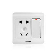 西門子品宜系列 三位單控大蹺板開關 帶熒光指示