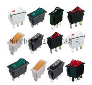 【樂清市翔特電子廠;KCD3黑色兩腳 三腳帶燈翹板開關(guān)】價(jià)格_廠家_圖片 -